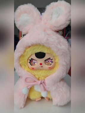 Baby Three I'm Not A Warrior Series Plush Pendant  "Bunny Warrior"